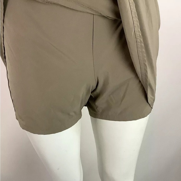 Athleta Sz 0 Everyday Skort Tan Recycled Polyester Spandex Flare Style - Picture 2 of 8